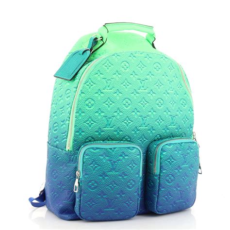 louis vuitton backpack blue|Louis Vuitton monogram backpack.